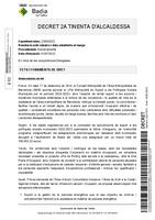 Decret d´aprovació del procés de reclutament de 4 operaris/àries de neteja dins dels Plans Locals d'Ocupació en el marc del Pla Metropolità de Suport a les Polítiques Socials Municipals 2020-2023 (2a convocatòria)