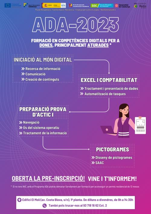 Cartell dels cursos ADA
