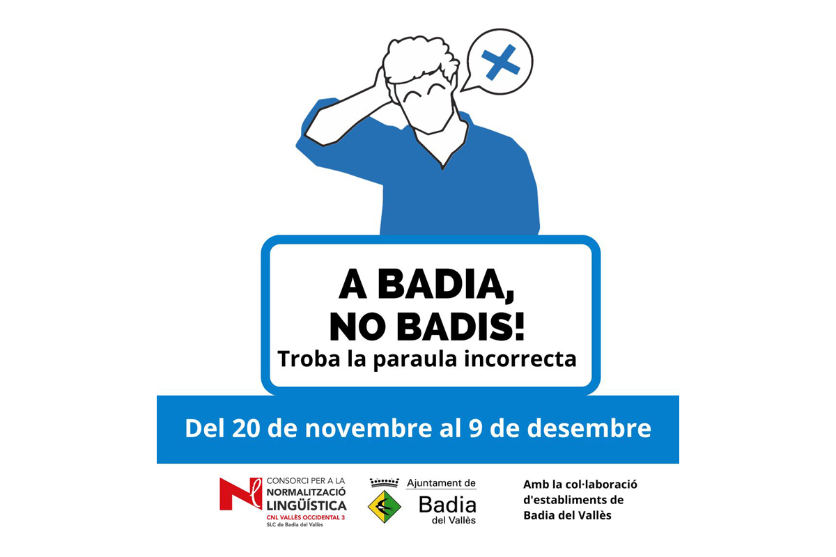 Tercera edició del concurs 'A Badia, no badis!', als comerços de Badia del Vallès