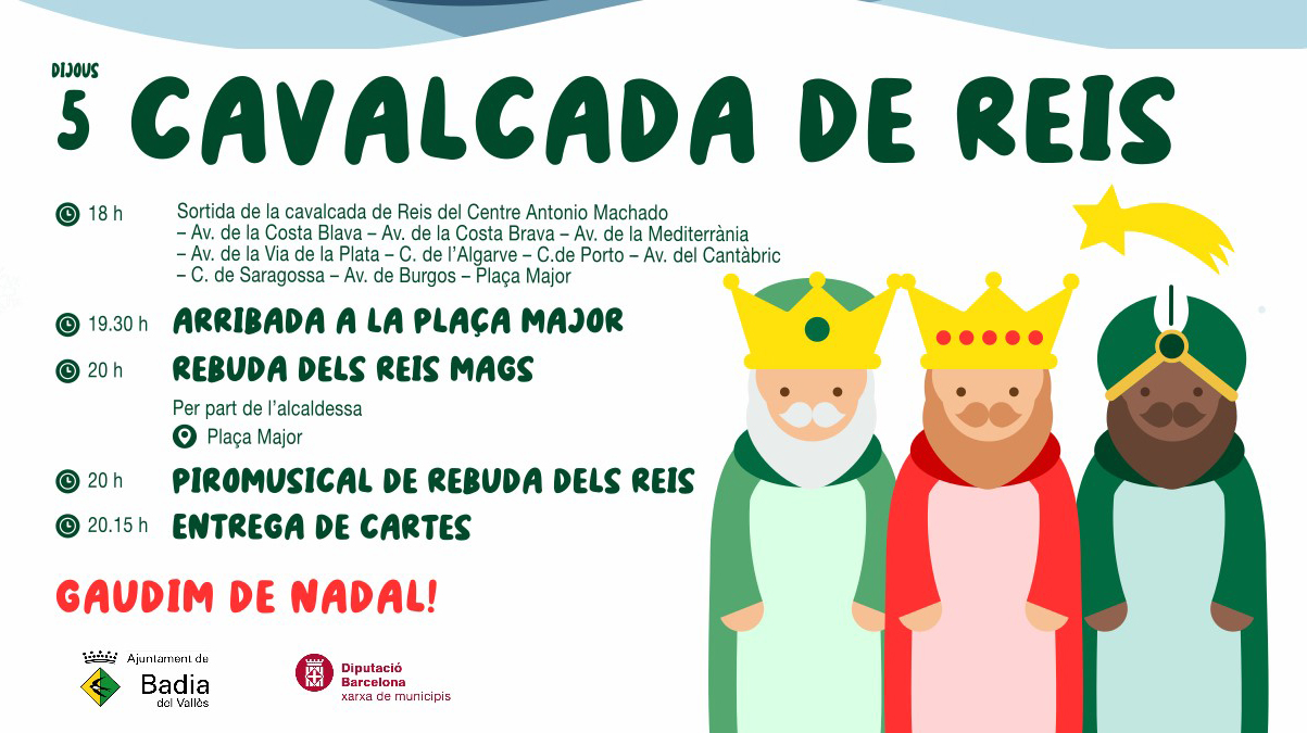 Cartell de la cavalcada de Reis