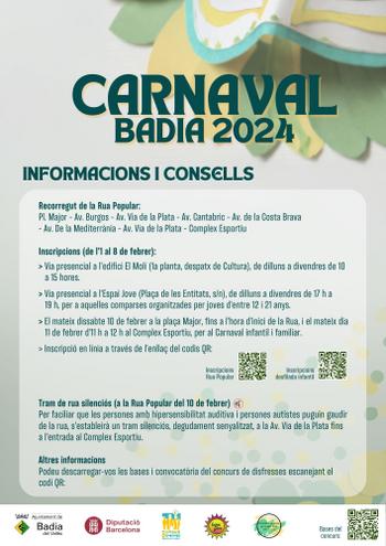 Informacions i consells Carnaval 2024