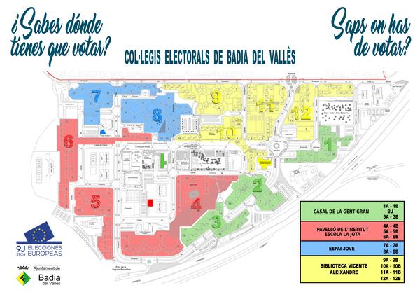 Plànol col·legis electorals
