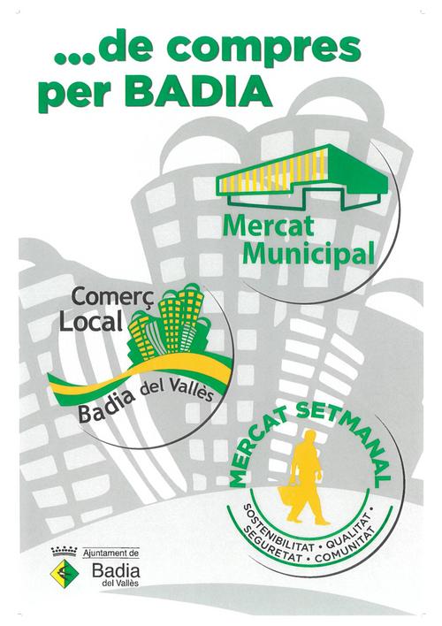 Cartell de la campanya ... de compres per Badia