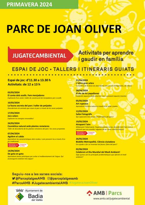 Cartell de les activitats