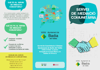 Tríptic del Servei de Mediació Comunitària de Badia del Vallès