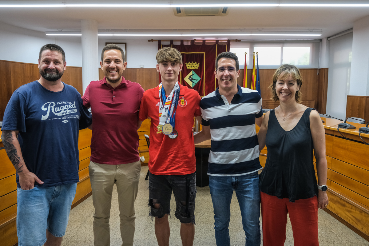 Recepci al taekwondista de Badia, Joel Martn