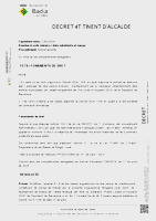 Decret amb les bases modificades del procés de de selecció àgil i abreujat de dos operaris/àries de Manteniment