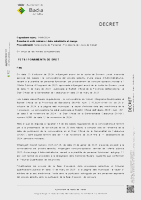 Decret de proposta de nomenament i constitució de borsa