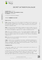 Decret d'aprovació de la llista provisional de les persones admeses i excloses del procés selectiu per a la constitució d'una borsa de treball de personal tècnic superior, subgrup A1