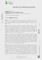 Decret d´esmena de les bases