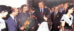 El llavors príncep d'Espanya visita Badia