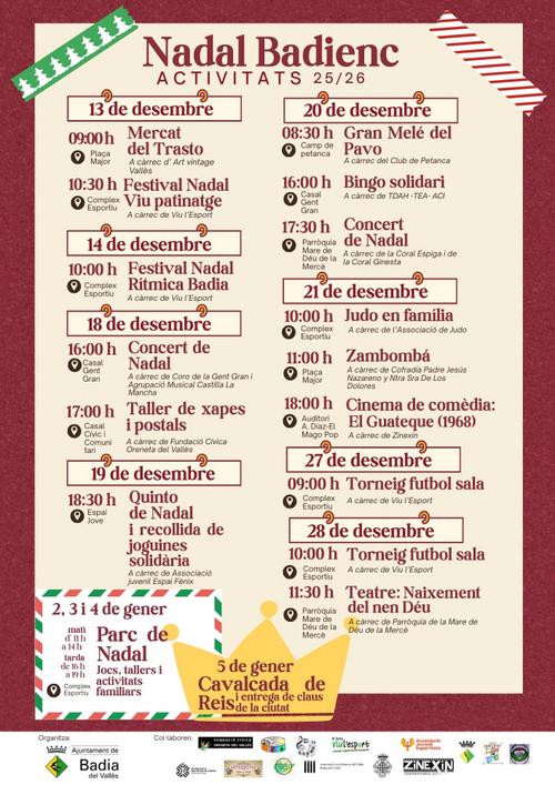 Cartell de les activitats