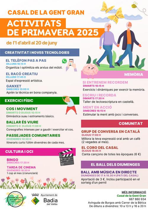 Cartell de les activitats