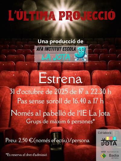 Cartell de l'AFA de l'Institut Escola La Jota