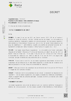 Decret d'aprovació de la relació provisional de persones admeses i excloses