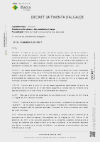 Decret d'aprovació de la relació definitiva de persones admeses i excloses i convocatòria de prova de català