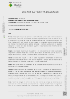 Decret d´aprovació de la relació definitiva de persones admeses i excloses i convocatòria de prova de català