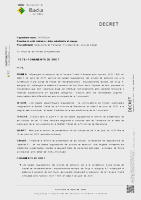 Decret d'aprovació de la relació provisional de persones admeses i excloses