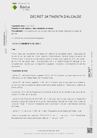 Decret de convocatòria per a la provisió temporal del lloc de treball de TAG (Economia) mitjançant comissió de serveis