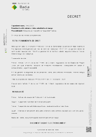 Decret de mesures per garantir la seguretat pública per l'alerta de fort vent