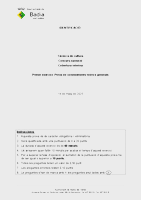 Primer exercici: Prova de coneixements teòrics generals