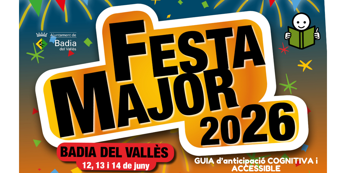 Banner guia d'anticipaci� cognitiva i accessible Festa Major 2026