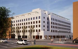 Render de la nova resid&egrave;ncia d'estudiants