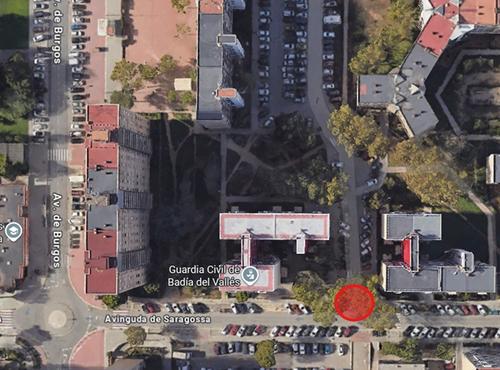 Acc&eacute;s a l'aparcament pel carrer Saragossa