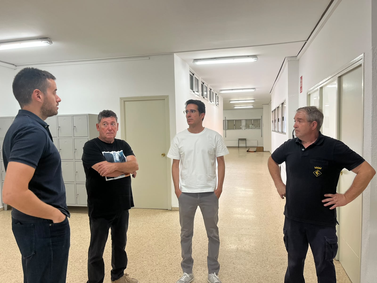 Visita d'obres a les escoles