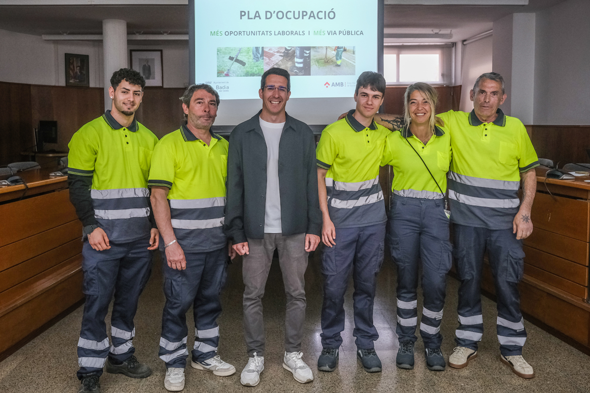 6 persones de Badia, per millorar carrers i zones verdes