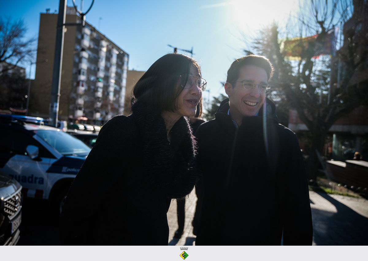 Visita de la consellera d'Interior, N�ria Parlon, a Badia del Vall�s.