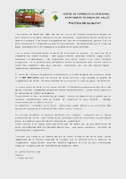 Política de qualitat