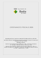 Ordenances fiscals 2026