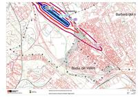I.13.b - Afectació acústica de l'aeroport de Sabadell. Petjada acústica