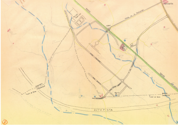 Mapa dels antics cultius als terrenys de Badia