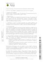 Certificat del Decret d'aprovació de la modificació del contracte