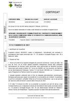 Certificat d´aprovació de l´adjudicació i formalització del contracte d´arrendament dels locals comercials núm. 51 i 52