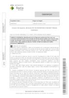 Certificat de l'acord per a la modificació de la clàusula vuitena del plec