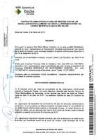 Contracte administratiu d'obra de remodelació de les instal·lacions d'enllumenat exterior a l'av. d'Eivissa i al c. de Menorca