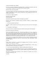 Acta de Junta de Govern del 22/05/2009