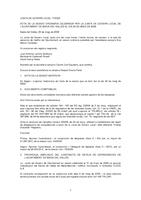 Acta de Junta de Govern del 29/05/2009