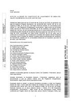 Acta del Ple Extraordinari de Constitució de l'Ajuntament de Badia del Vallès de 13 de juny de 2015