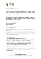 Acta Junta de Govern Local 27 de gener de 2015