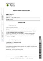 Ordre del dia Ple Ordinari de 29 de gener de 2015
