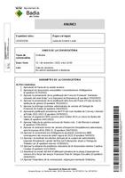 Ordre del Dia de la Junta de Govern Local del 15 de setembre de 2022