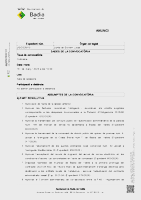 Ordre del Dia de la Junta de Govern Local de 18 de mar&ccedil; de 2026