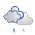 Molt ennuvolat amb pluja escasa Molt ennuvolat amb pluja escasa